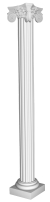 Комплект Decomaster 90024-SET6: колонна 90024, капитель 90024-2, основание 90024-6