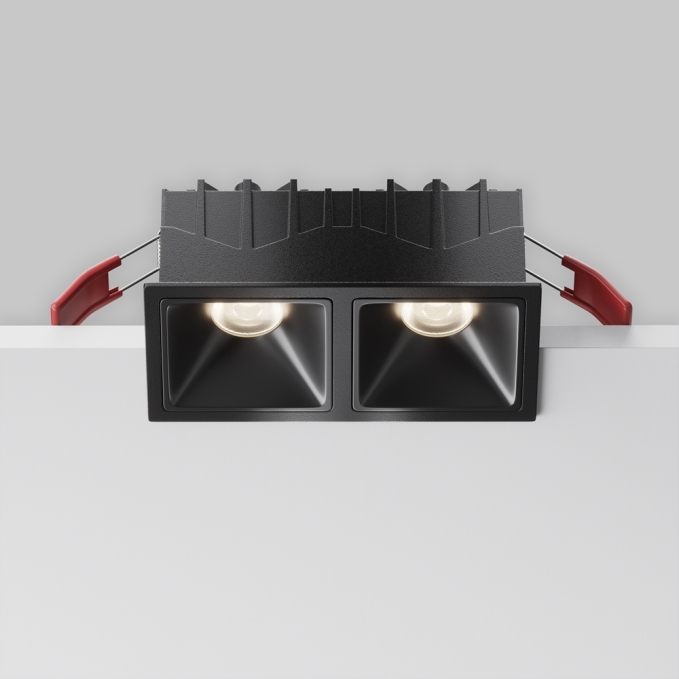 Встраиваемый светильник Альфа / Alfa LED 20 Вт 4000 К 50°, DL043-02-10W4K-SQ-B-1, изображение 2 Встраиваемый светильник Альфа / Alfa LED 20 Вт 4000 К 50°, DL043-02-10W4K-SQ-B-1, изображение 2