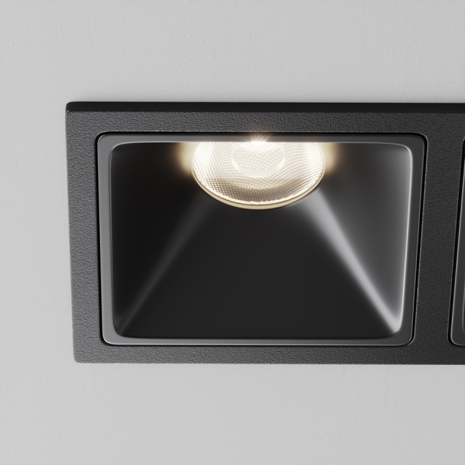 Встраиваемый светильник Альфа / Alfa LED 20 Вт 4000 К 50°, DL043-02-10W4K-SQ-B-1, изображение 3 Встраиваемый светильник Альфа / Alfa LED 20 Вт 4000 К 50°, DL043-02-10W4K-SQ-B-1, изображение 3