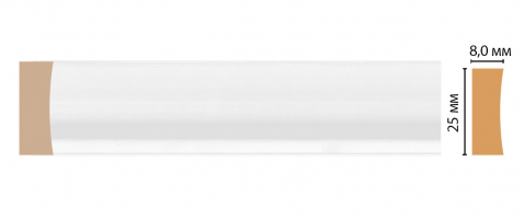 Молдинг Decomaster D046-114ДМ, 25x8x2400 мм Молдинг Decomaster D046-114ДМ, 25x8x2400 мм