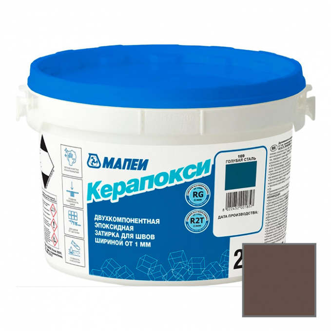 Затирка эпоксидная Mapei Kerapoxy №144 Шоколад, 2 кг Затирка эпоксидная Mapei Kerapoxy №144 Шоколад, 2 кг