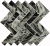 Мозаика Bonaparte Mosaics Hadar Black 26.8x28.6