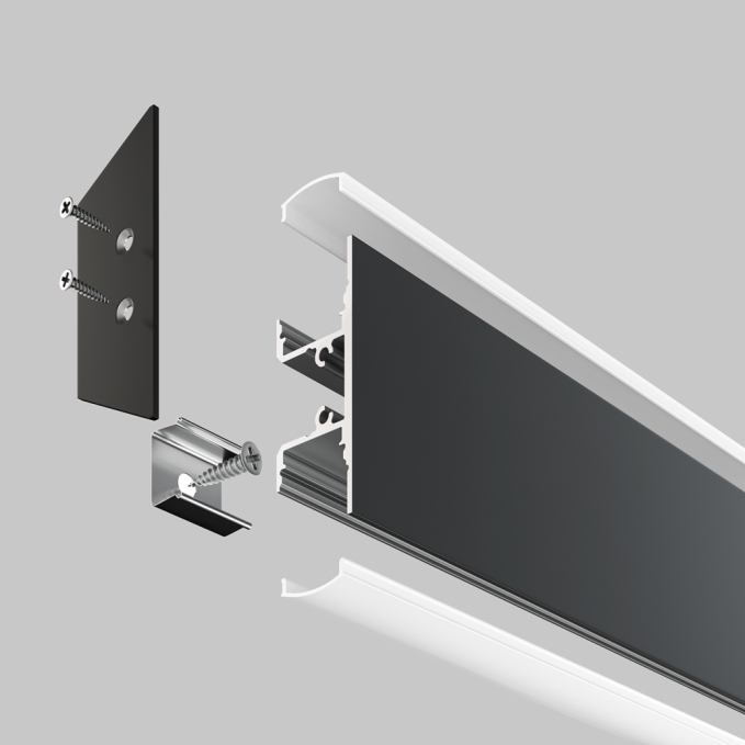 Алюминиевый профиль накладной 18x48 (Черный, 2 м), ALM-1848-B-2M, ALM-1848-B-2M, изображение 5 Алюминиевый профиль накладной 18x48 (Черный, 2 м), ALM-1848-B-2M, ALM-1848-B-2M, изображение 5