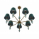 Люстра Е14 7*40W 220V VERMONT CLASSI LN26 048 LUMION 8275/7, фото на цветном фоне 1 Люстра Е14 7*40W 220V VERMONT CLASSI LN26 048 LUMION 8275/7, фото на цветном фоне 1