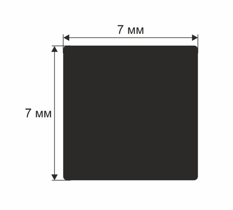 Рейка Cosca Decor RX013, 7х7x2000 мм, Экополимер