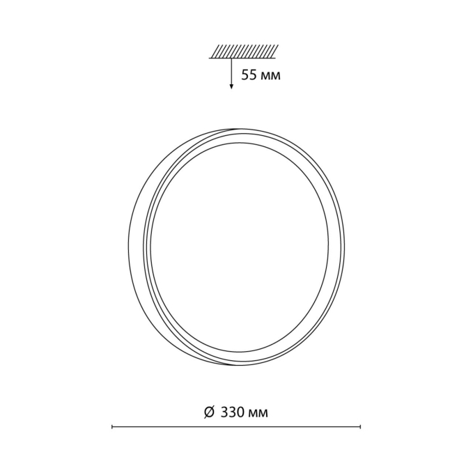 Светильник под дерево LED 30Вт 4000К D330 IP43 WOODI PALE SN 000 СОНЕКС 7603/CL, схема товара Светильник под дерево LED 30Вт 4000К D330 IP43 WOODI PALE SN 000 СОНЕКС 7603/CL, схема товара