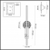 Настенный светильник LED*18W 3000K 2695Лм STREKOZA L-VISION ODL_EX25 075 ODEON LIGHT 5413/18WL, схема товара