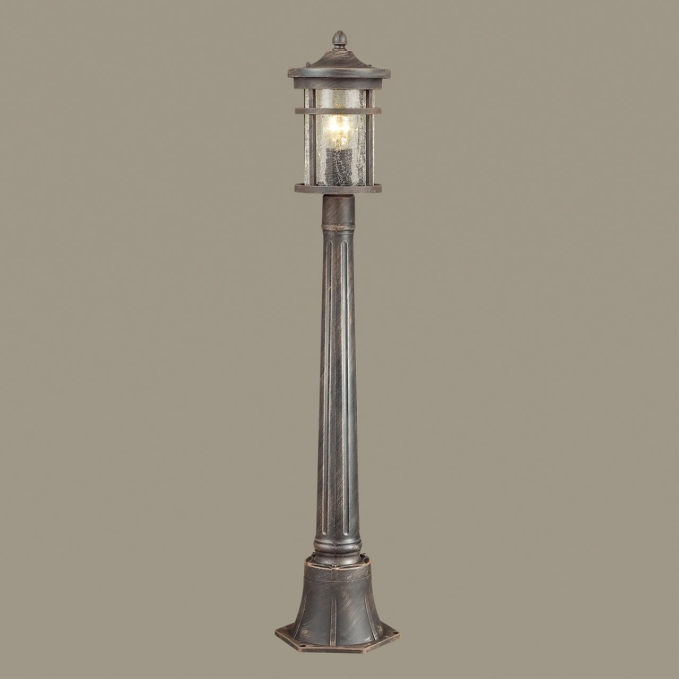 Уличный светильник, 103см IP44 E27 60W 220V VIRTA NATURE ODL18 699 ODEON LIGHT 4044/1F, фото на цветном фоне 1