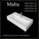 Накладная раковина Madera Malta 4627173210867 90 см белая глянцевая