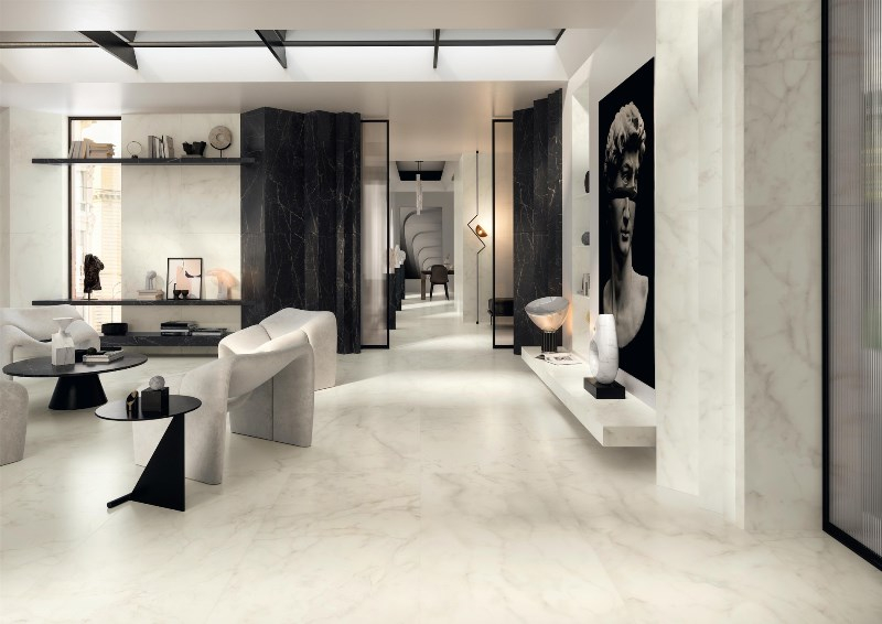 Керамогранит Atlas Concorde Marvel Shine Calacatta Delicato 120x120, A4Q8 Керамогранит Atlas Concorde Marvel Shine Calacatta Delicato 120x120, A4Q8