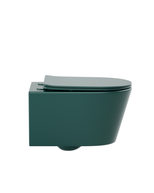 Унитаз подвесной Sapbox Lumara SB1124T3-MDG Tornado3 темно-зеленый матовый