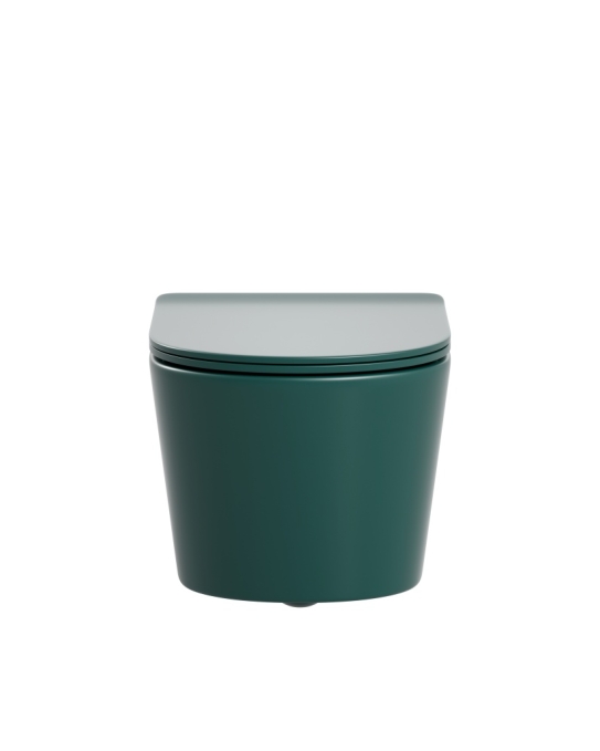 Унитаз подвесной Sapbox Lumara SB1124T3-MDG Tornado3 темно-зеленый матовый
