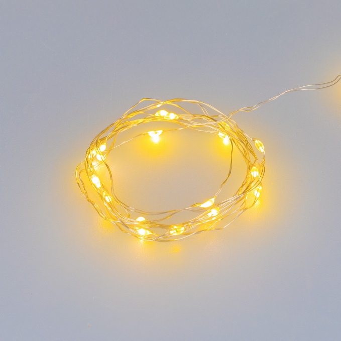 Светодиодная гирлянда ARD-DEW-HOME-2000-CLEAR-20LED-STD Yellow (1.5V, Battery Pack, Cork), Arlight, 048694, изображение 1 Светодиодная гирлянда ARD-DEW-HOME-2000-CLEAR-20LED-STD Yellow (1.5V, Battery Pack, Cork), Arlight, 048694, изображение 1