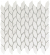Мозаика Atlas Concorde Marvel Stone Carrara Pure Twist 30.5x30.5, 9STA