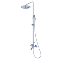 Душевая стойка со смесителем Wonzon & Woghand Tor WW-88047073-CR хром глянцевая Душевая стойка со смесителем Wonzon & Woghand Tor WW-88047073-CR хром глянцевая