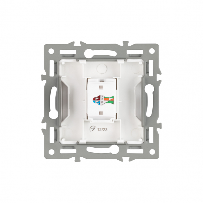 Механизм компьютерной розетки SCT-MPC1-PL-WH (RJ-45, CAT6), Arlight, 045301, изображение 2 Механизм компьютерной розетки SCT-MPC1-PL-WH (RJ-45, CAT6), Arlight, 045301, изображение 2