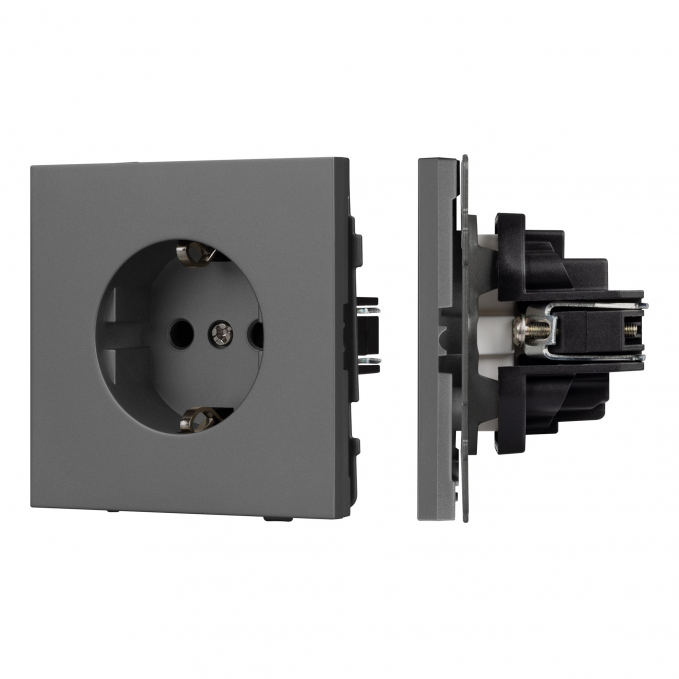 Механизм электрической розетки SCT-TENDO-MEU1-SFPL-GR (230V, 16A), Arlight, 054640, изображение 1