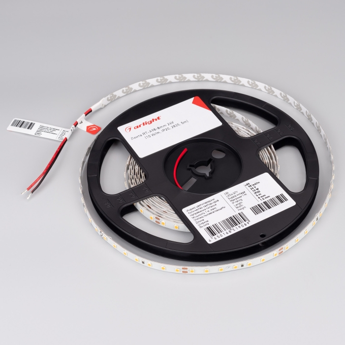 Светодиодная лента RT-A98-8mm 24V Warm2700 (10 W/m, IP20, 2835, 5m), Arlight, 019928(2), изображение 3 Светодиодная лента RT-A98-8mm 24V Warm2700 (10 W/m, IP20, 2835, 5m), Arlight, 019928(2), изображение 3