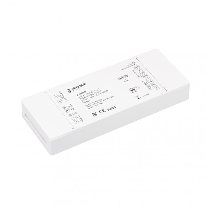 INTELLIGENT ARLIGHT Диммер SMART-DALI-101-72-D2-ADDR-DIM-DT6-PD-SUF (12-48V, 1x20A, 0/1-10V, TRIAC), Arlight, 058227, изображение 1 INTELLIGENT ARLIGHT Диммер SMART-DALI-101-72-D2-ADDR-DIM-DT6-PD-SUF (12-48V, 1x20A, 0/1-10V, TRIAC), Arlight, 058227, изображение 1