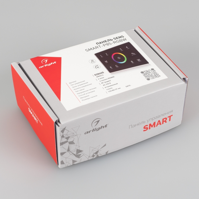 Панель Sens SMART-P85-RGBW Black (230V, 4 зоны, 2.4G), Arlight, 028405, изображение 2