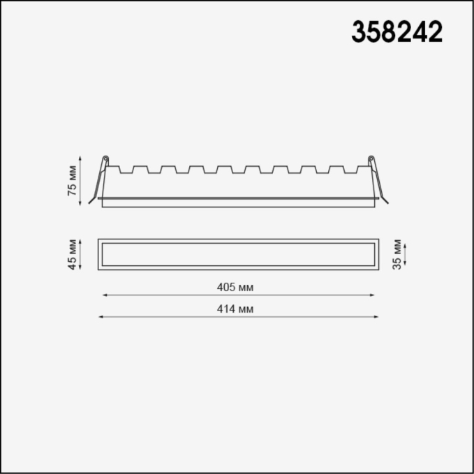 Встраиваемый светильник IP20 LED 30W 85-265V HIELO SPOT NT19 489 NOVOTECH 358242, схема товара Встраиваемый светильник IP20 LED 30W 85-265V HIELO SPOT NT19 489 NOVOTECH 358242, схема товара