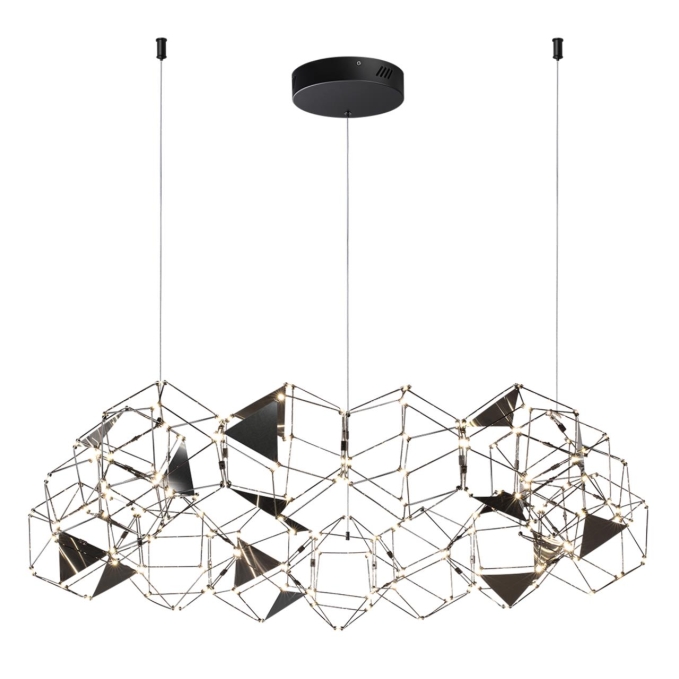 Люстра LED 68W 4000K 3740Лм TRELLIS L-VISION ODL25 293 ODEON LIGHT 5087/68L, фото на белом фоне Люстра LED 68W 4000K 3740Лм TRELLIS L-VISION ODL25 293 ODEON LIGHT 5087/68L, фото на белом фоне