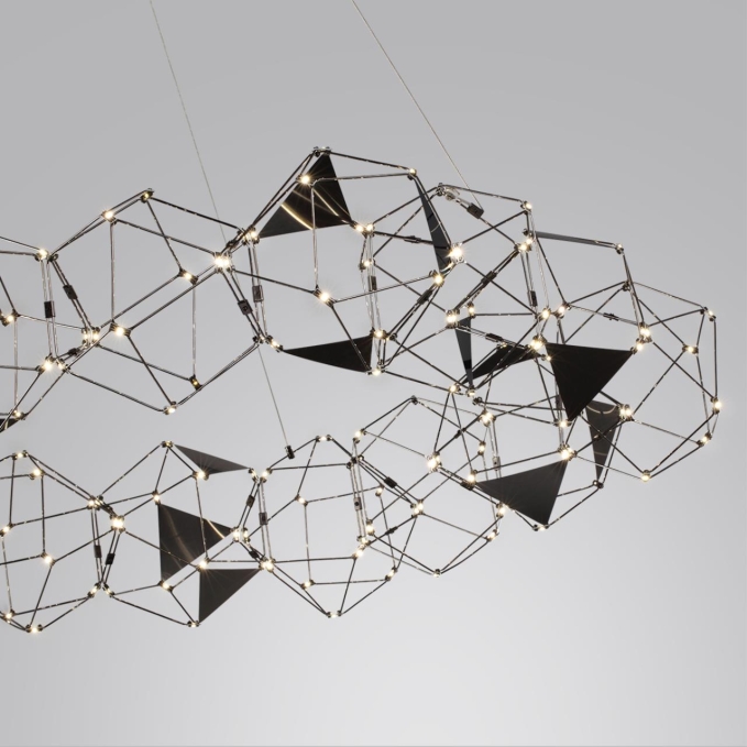 Люстра LED 68W 4000K 3740Лм TRELLIS L-VISION ODL25 293 ODEON LIGHT 5087/68L, композиция 3 Люстра LED 68W 4000K 3740Лм TRELLIS L-VISION ODL25 293 ODEON LIGHT 5087/68L, композиция 3