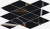 Мозаика Italon Charme Deluxe Sahara Noir Mosaico Diamond 28x48, 620110000116