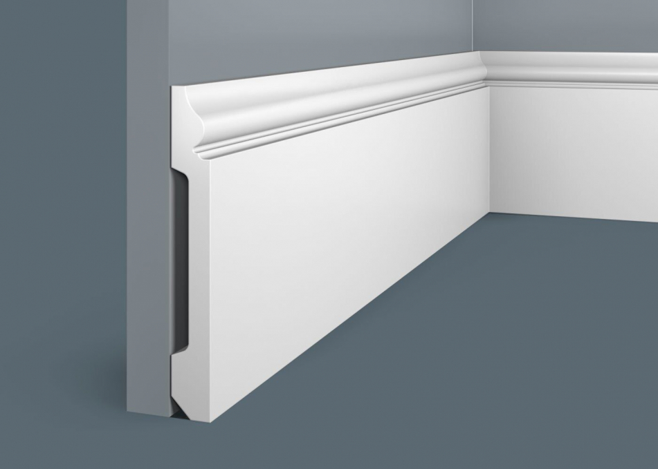 Плинтус Cosca Decor PX006, 138х18x2000 мм, Экополимер Плинтус Cosca Decor PX006, 138х18x2000 мм, Экополимер