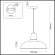 Подвес E27 60W 220V BITS PENDANT ODL17 419 ODEON LIGHT 3361/1, схема товара Подвес E27 60W 220V BITS PENDANT ODL17 419 ODEON LIGHT 3361/1, схема товара