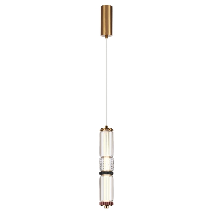 Подвес LED 12W 4000K COLLIER L-VISION Подвес 043 ODEON LIGHT 5455/12L, фото на белом фоне Подвес LED 12W 4000K COLLIER L-VISION Подвес 043 ODEON LIGHT 5455/12L, фото на белом фоне