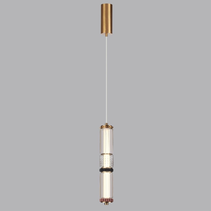 Подвес LED 12W 4000K COLLIER L-VISION Подвес 043 ODEON LIGHT 5455/12L, фото на цветном фоне 1 Подвес LED 12W 4000K COLLIER L-VISION Подвес 043 ODEON LIGHT 5455/12L, фото на цветном фоне 1