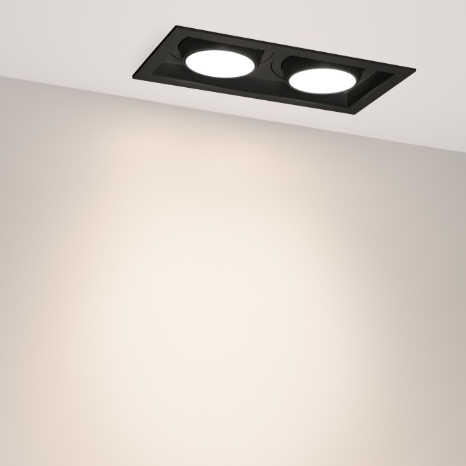 Светильник MS-VORTEX-BUILT-S250x140-2x30W Day4000 (BK-BK, 50 deg, 230V), Arlight, 058447, изображение 7 Светильник MS-VORTEX-BUILT-S250x140-2x30W Day4000 (BK-BK, 50 deg, 230V), Arlight, 058447, изображение 7