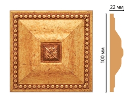 Вставка цветная Decomaster D209-58, 100x100x22 мм