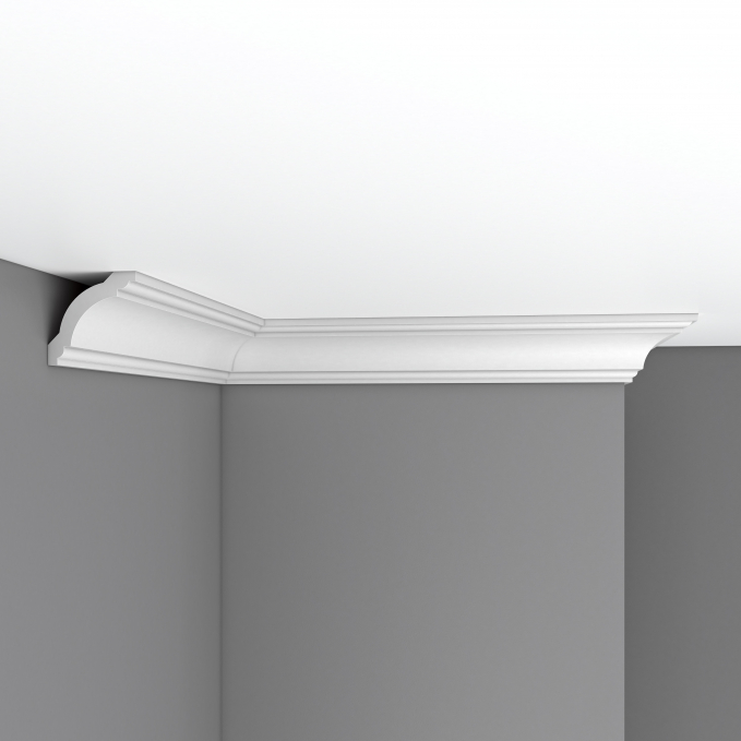 Карниз, плинтус потолочный гладкий Decomaster 96110, 60x60x2400 мм Карниз, плинтус потолочный гладкий Decomaster 96110, 60x60x2400 мм