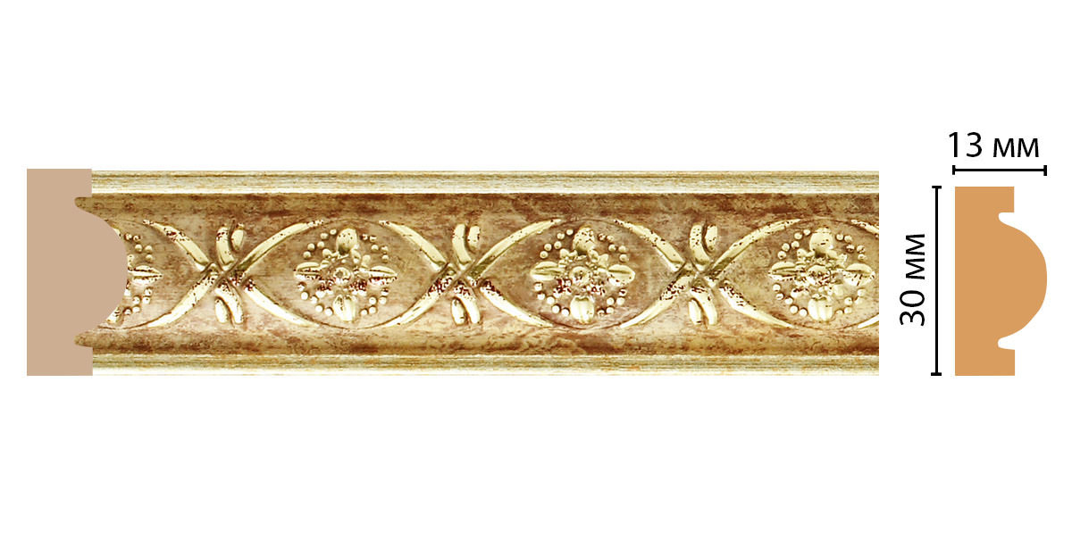 Молдинг Decomaster 157-933 ДМ, 30x13x2400 мм Молдинг Decomaster 157-933 ДМ, 30x13x2400 мм