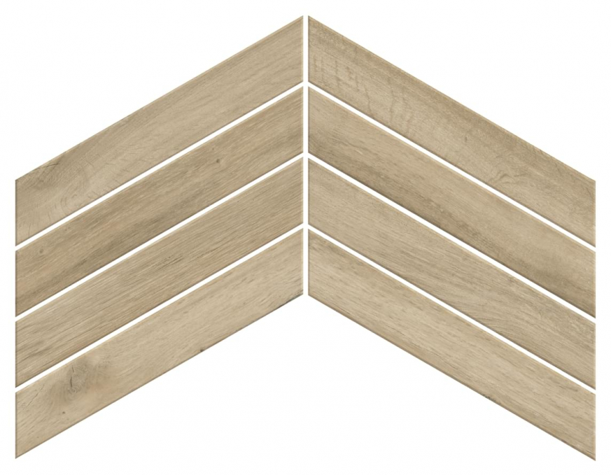 Керамогранит Atlas Concorde Russia Fusion Oak Natural Chevron 7.5x45, 600010002448
