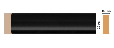 Молдинг Decomaster D046-195, 25x8x2400 мм