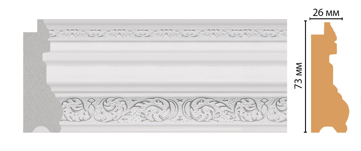 Багет Decomaster FM29-4, 73x26x2850 мм Багет Decomaster FM29-4, 73x26x2850 мм