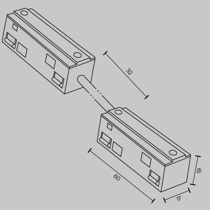 Коннектор питания прямой гибкий 5см Exility белый Maytoni, TRA034CPC-42W-5, изображение 5