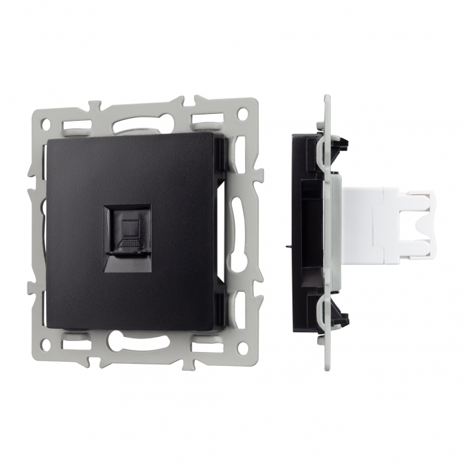 Механизм компьютерной розетки SCT-MPC1-PL-BK (RJ-45, CAT6), Arlight, 045334, изображение 1 Механизм компьютерной розетки SCT-MPC1-PL-BK (RJ-45, CAT6), Arlight, 045334, изображение 1