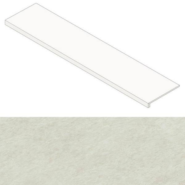 Ступень Atlas Concorde Marvel Edge Imperial White Scalino Lap. 33x150, AFCS Ступень Atlas Concorde Marvel Edge Imperial White Scalino Lap. 33x150, AFCS