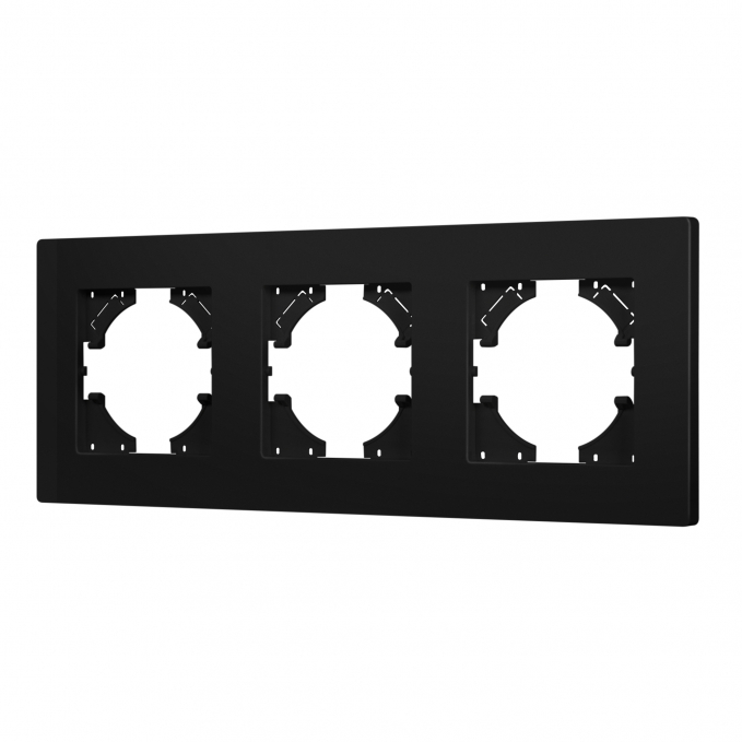 Рамка пластиковая FRM-PERIO-PL-3-BK, Arlight, 049755, изображение 1