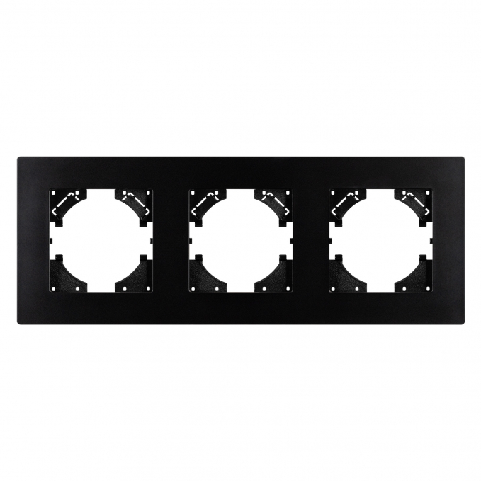 Рамка пластиковая FRM-PERIO-PL-3-BK, Arlight, 049755, изображение 2