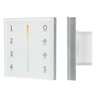Панель Sens SMART-P38-MIX White (230V, 4 зоны, 2.4G), Arlight, 027118 Панель Sens SMART-P38-MIX White (230V, 4 зоны, 2.4G), Arlight, 027118