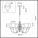 Люстра E14 6*40W SAGA CLASSIC ODL25 635 ODEON LIGHT 5088/6, схема товара Люстра E14 6*40W SAGA CLASSIC ODL25 635 ODEON LIGHT 5088/6, схема товара