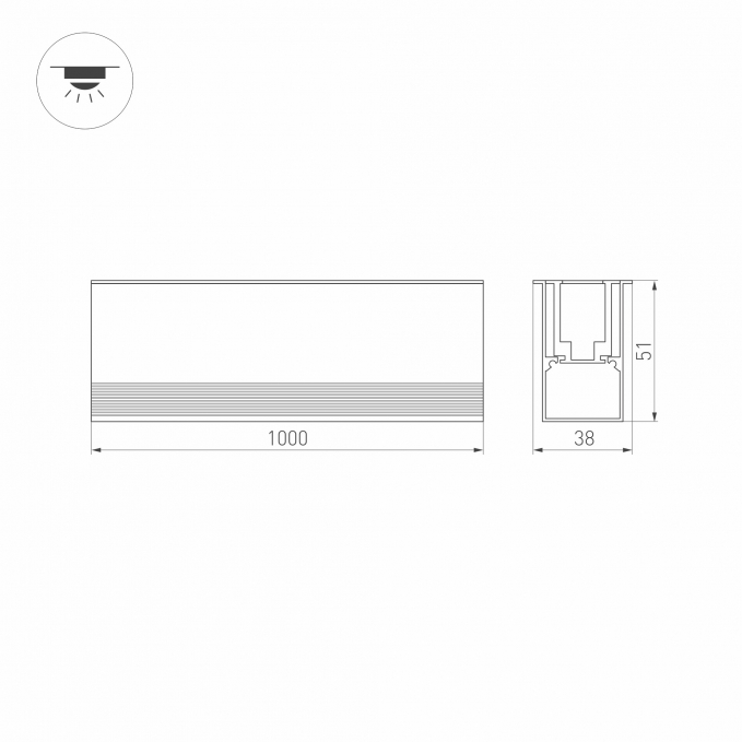 Светильник ART-LUMILINE-3351-1000-24W Day4000 (SL, 120 deg, 24V), Arlight, 032487(2), изображение 4 Светильник ART-LUMILINE-3351-1000-24W Day4000 (SL, 120 deg, 24V), Arlight, 032487(2), изображение 4