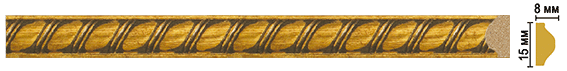 Молдинг Decomaster 130D-176, 15x8x2400 мм