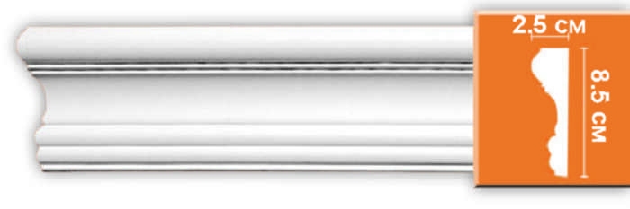Молдинг гладкий Decomaster 97174F гибкий, 85x25x2400 мм Молдинг гладкий Decomaster 97174F гибкий, 85x25x2400 мм