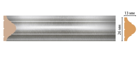 Молдинг Decomaster D001-375, 26x13x2400 мм Молдинг Decomaster D001-375, 26x13x2400 мм